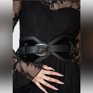 Killstar SOLDOUT Funeral Web Spider Buckle Waist Belt BNWT
